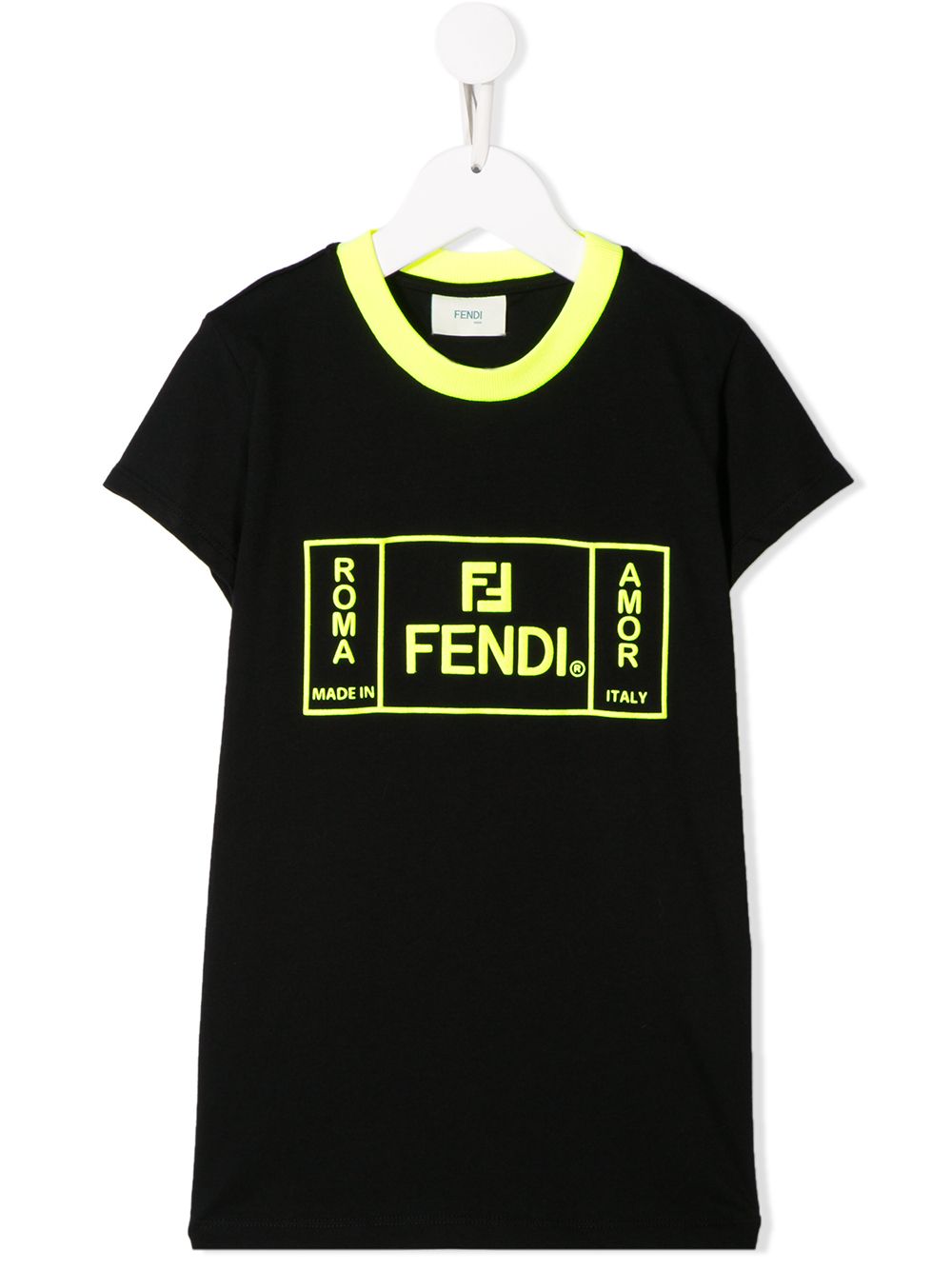 фото Fendi kids футболка с логотипом