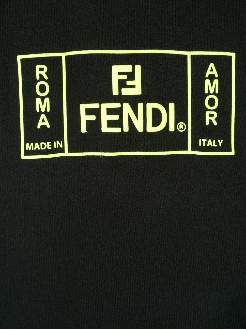 фото Fendi kids футболка с логотипом