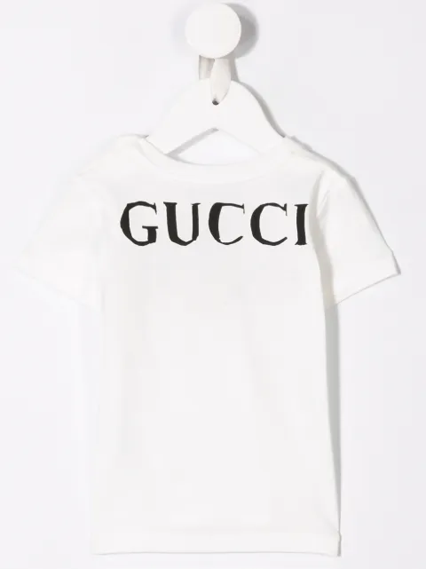GUCCI archive stripe tiger-print T-shirt
