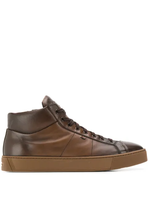 Santoni Klassische High-Top-Turnschuhe - Tendenza classica, vale la pena avere Santoni Klassische High-Top-Turnschuhe - Tendenza classica, vale la pena avere
