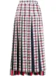 الصورة 1 من Thom Browne تنورة تويد بكسرات