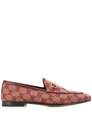 gucci canvas loafers