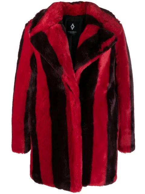 Marcelo Burlon County of Milan Pelliccia sintetica a righe 