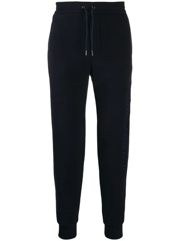 Ralph Lauren Purple Label Straight Leg Track Pants in Blue