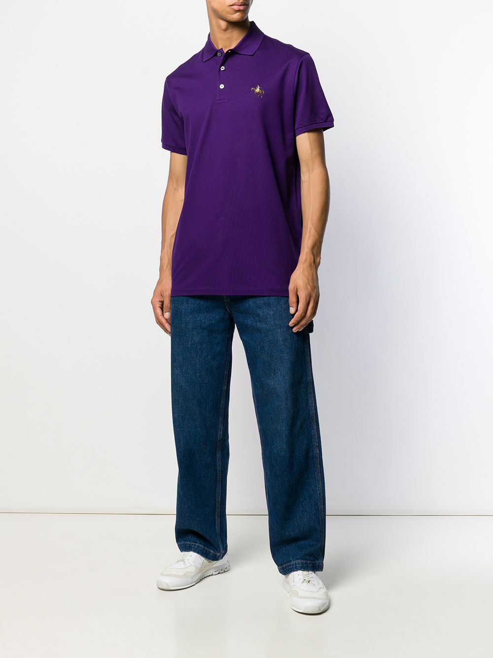 фото Ralph Lauren Purple Label рубашка-поло с короткими рукавами