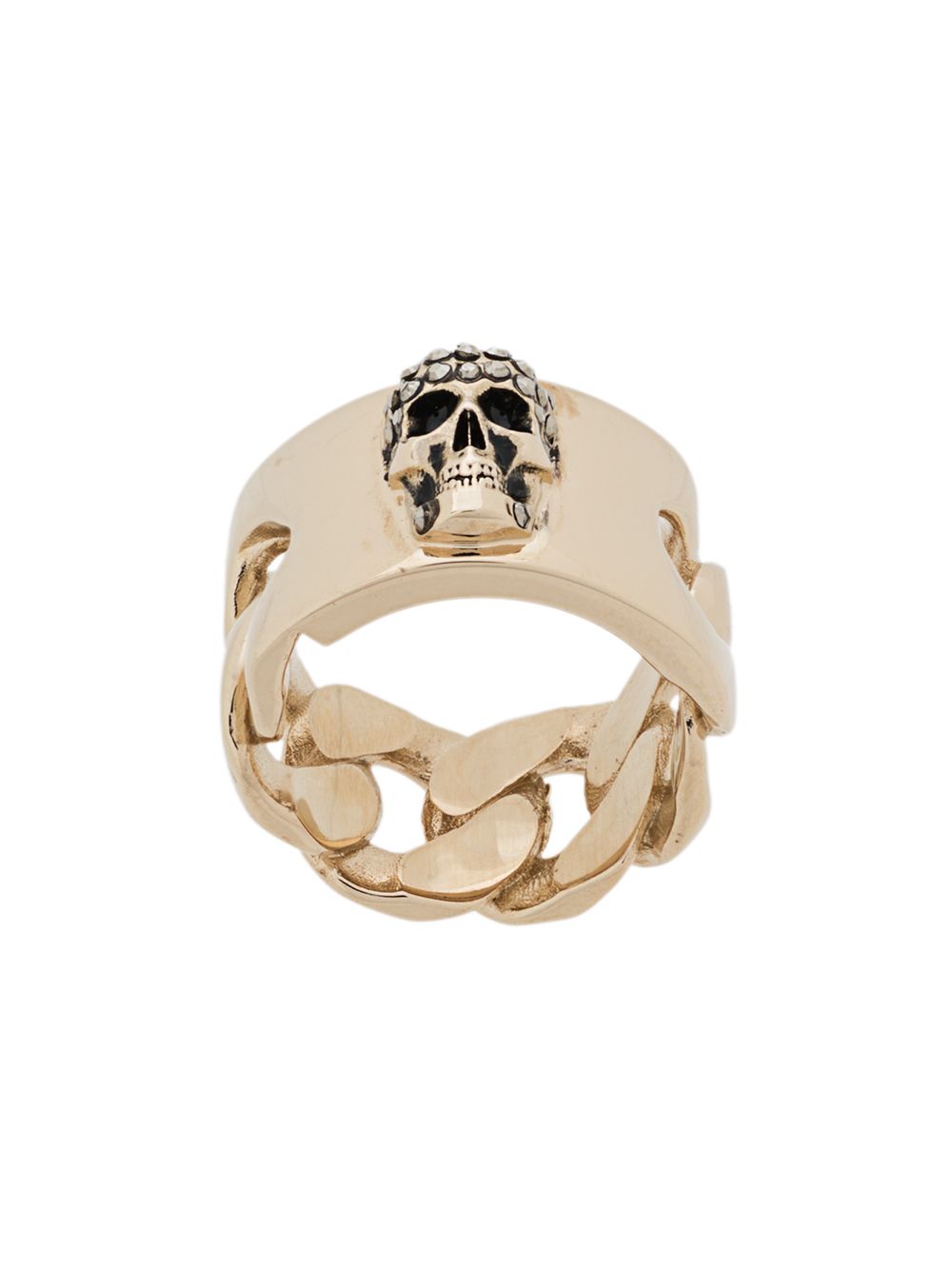 фото Alexander mcqueen кольцо с декором skull