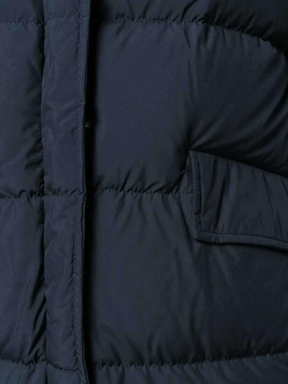 Herno Mantel met capuchon Blauw