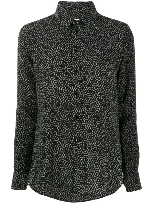 saint laurent heart shirt