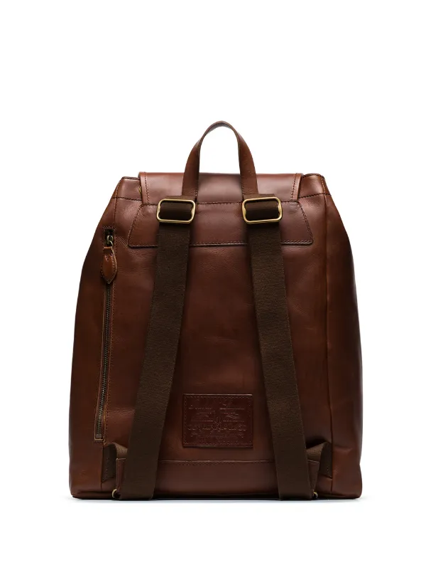 heritage leather backpack