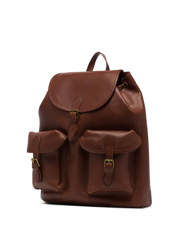 heritage leather backpack