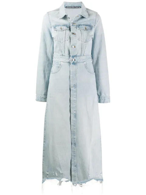 alexander wang denim coat