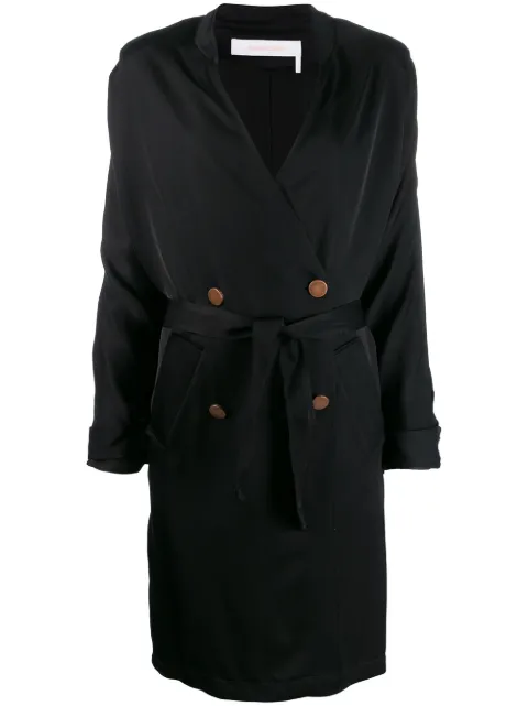 See by Chloé double breasted wrap coat