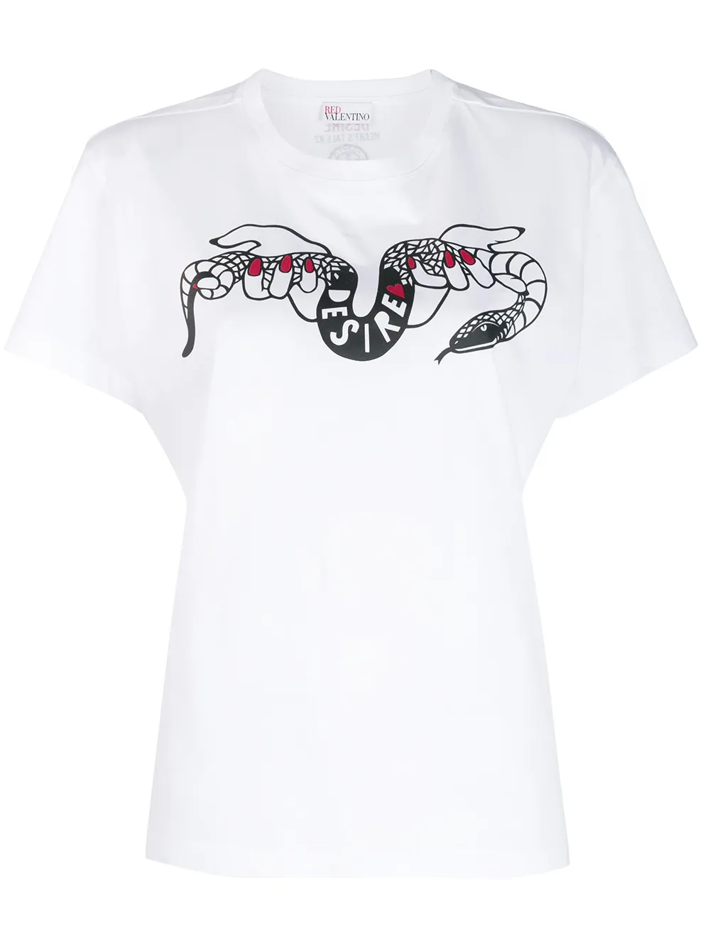 Red Valentino футболка с графичным принтом из коллаборации с Poppy‘s Papercuts Red Valentino футболка с графичным принтом из коллаборации с Poppy‘s Papercuts