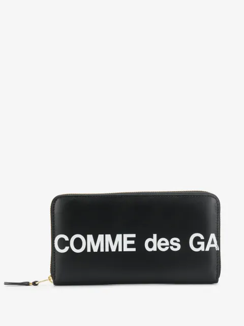 Comme Des Garçons Wallet logo zip-around wallet