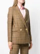 Nanushka blazer con estampado a cuadros