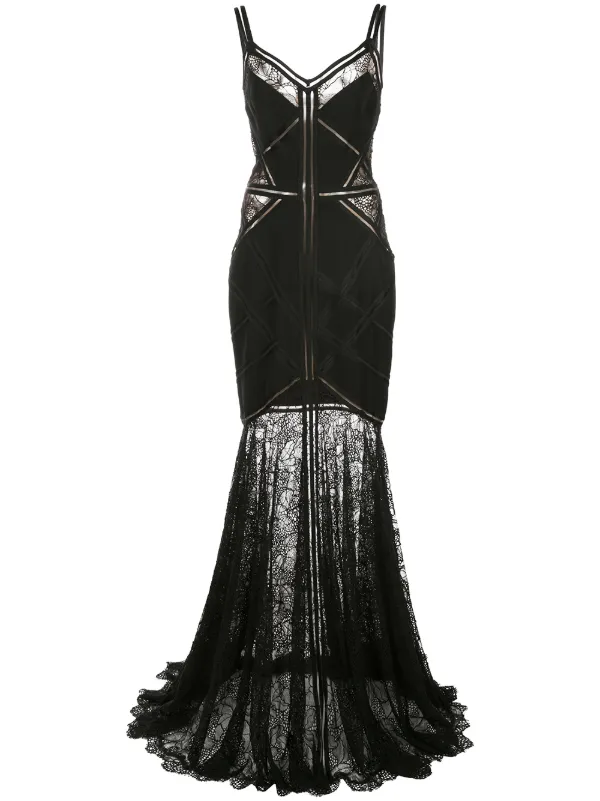 lace embroidered maxi dress