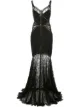 Image 1 of Tadashi Shoji lace-embroidered maxi dress