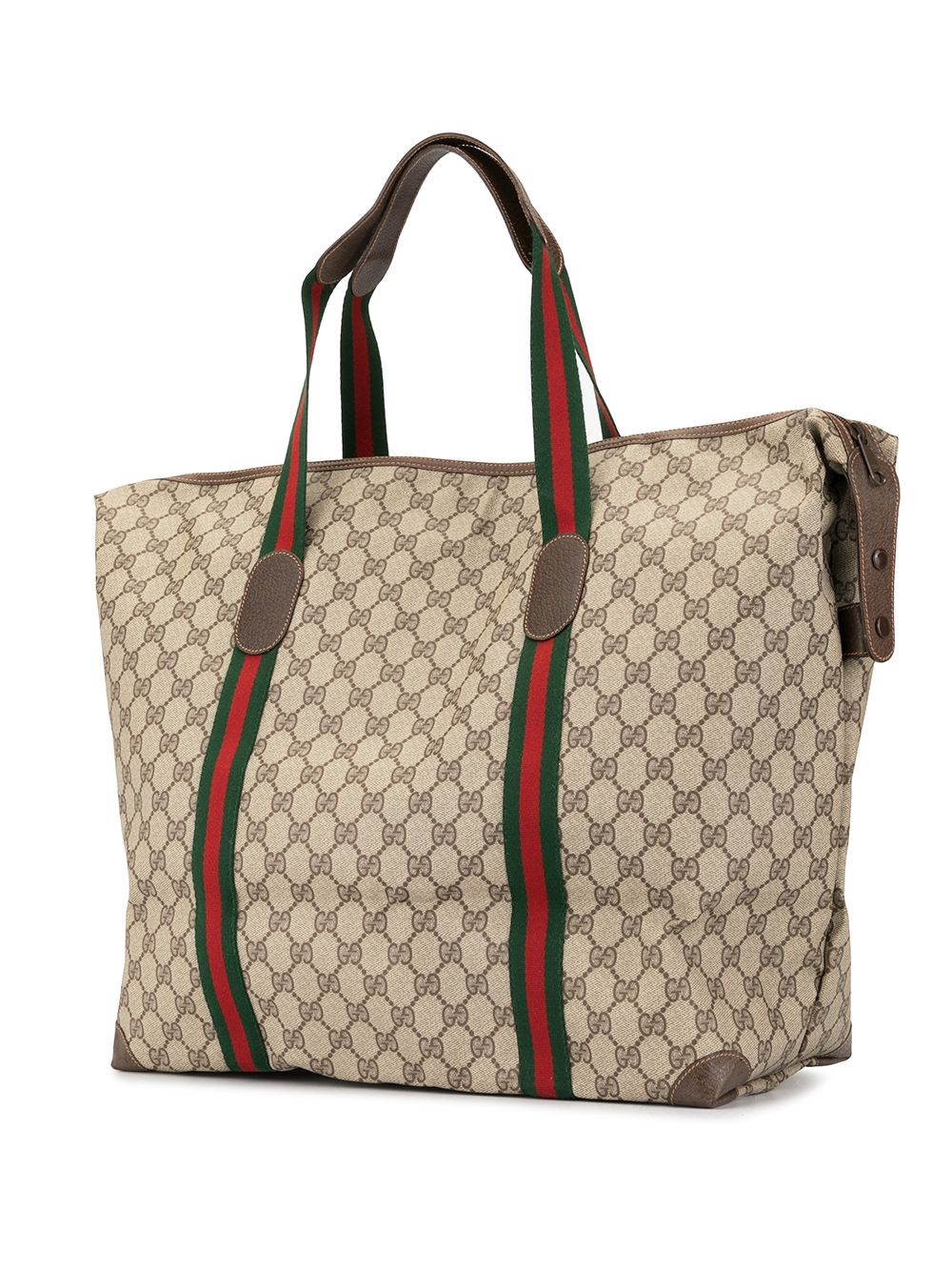 фото Gucci pre-owned сумка-тоут shelly line с узором gg