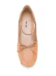 Miu Miu crystal embellished leather ballerinas