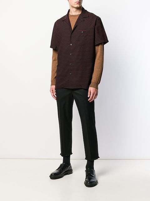 lanvin striped shirt