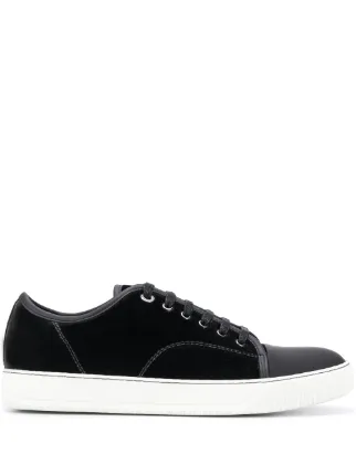 lanvin velvet sneakers