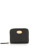 Mulberry logo plaque zip-around purse - Black