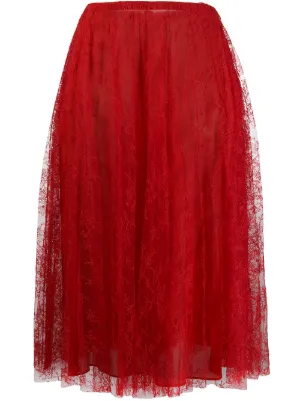 VALENTINO ヴァレンチノ 総レース スカート Valentino（ヴァレンティノ）ウィメンズ スカート - FARFETCH