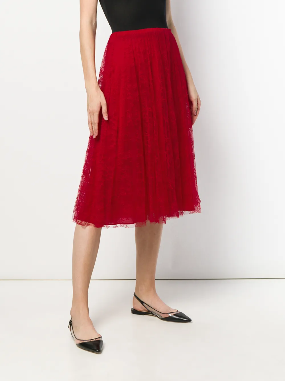 Valentino Garavani Plooirok Rood