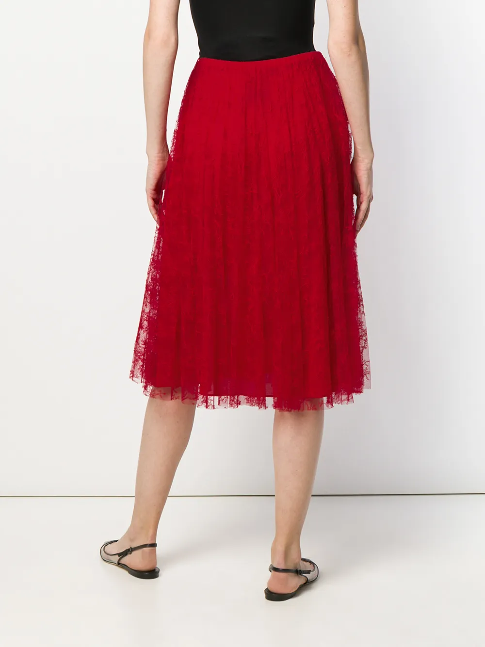Valentino Garavani Plooirok Rood