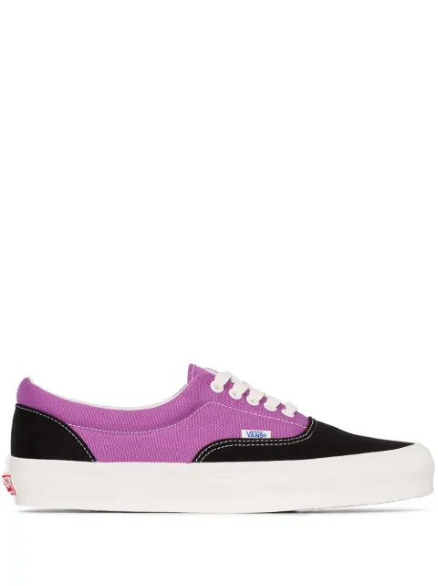 Click to view more detailed imagery on our partner's website Vans Og Era Lx Colour-block Canvas Sneakers In Black