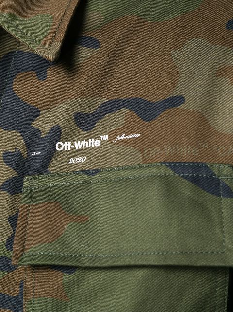 camo off white coat