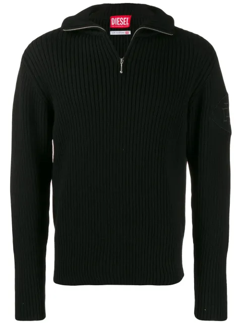 Diesel half-zip Ribbed Jumper - Farfetch