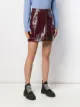 GANNI patent A-line skirt