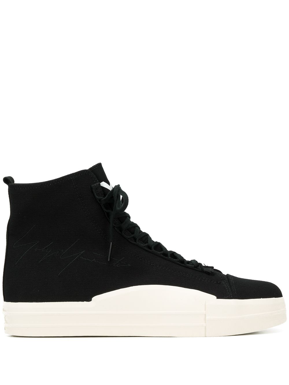 Shop black Y-3 Yuben high-top sneakers 
