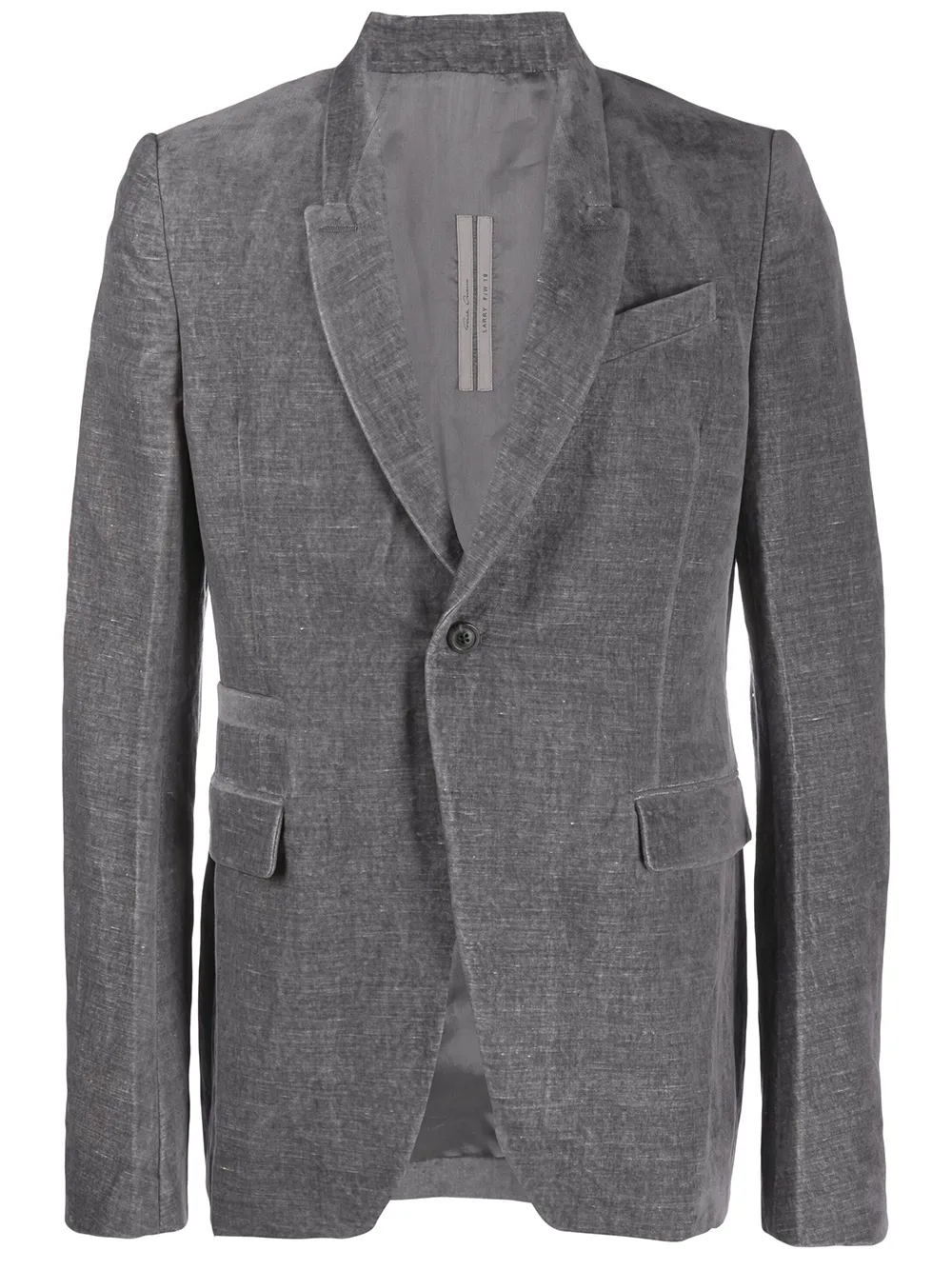 

Rick Owens velvet blazer - Grey