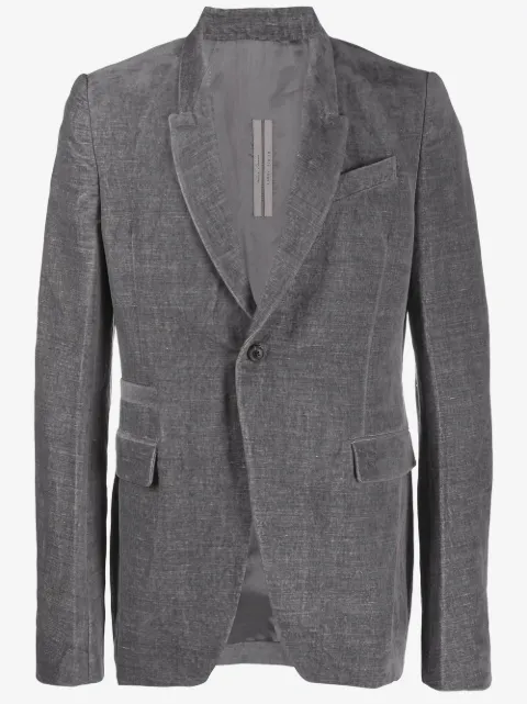 Rick Owens blazer de terciopelo