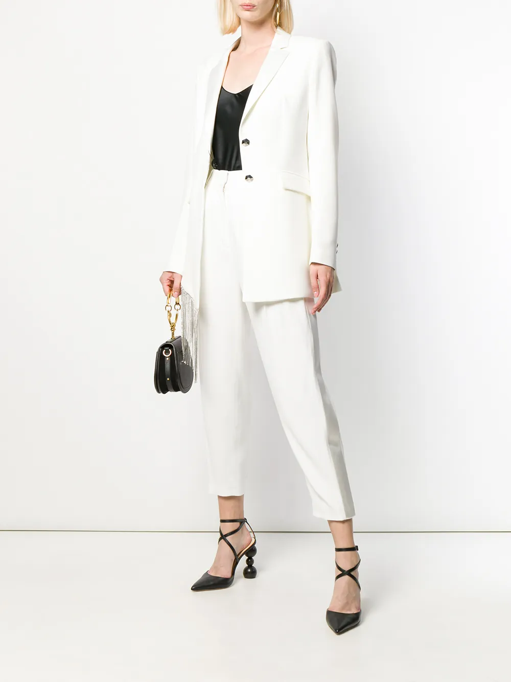 Alexander McQueen High-waist pantalon - Wit