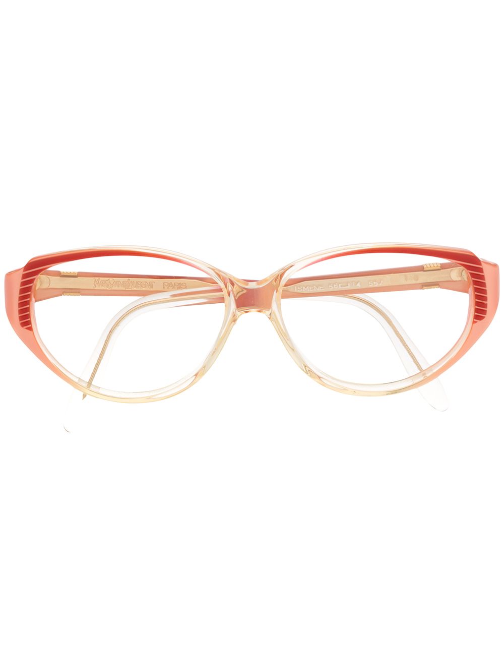 

Yves Saint Laurent Pre-Owned lentes de sol con armazón ovalada 1990 - Rosado