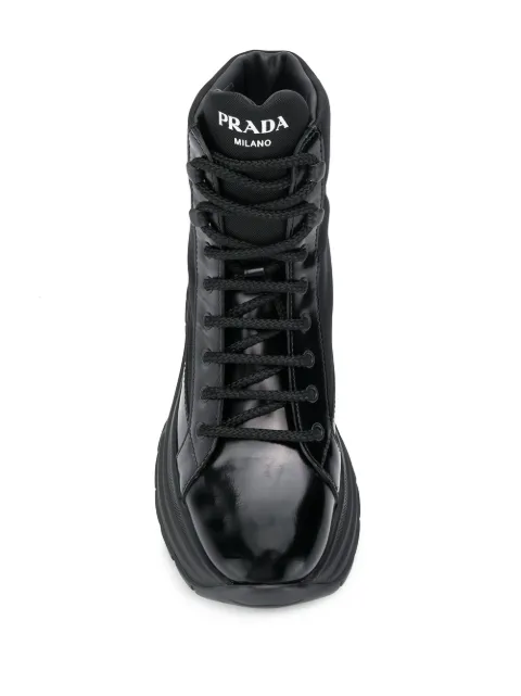 prada combat boots farfetch