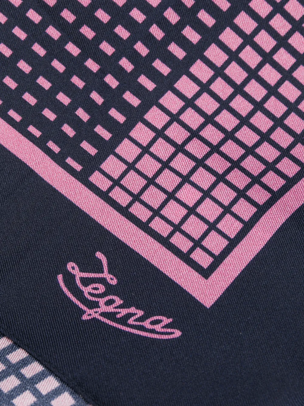 Zegna Pochet met geometrische print Blauw