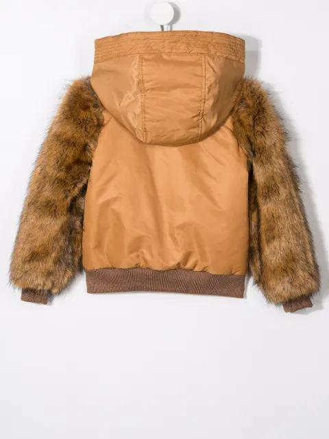 CHLOÉ faux fur sleeve jacket