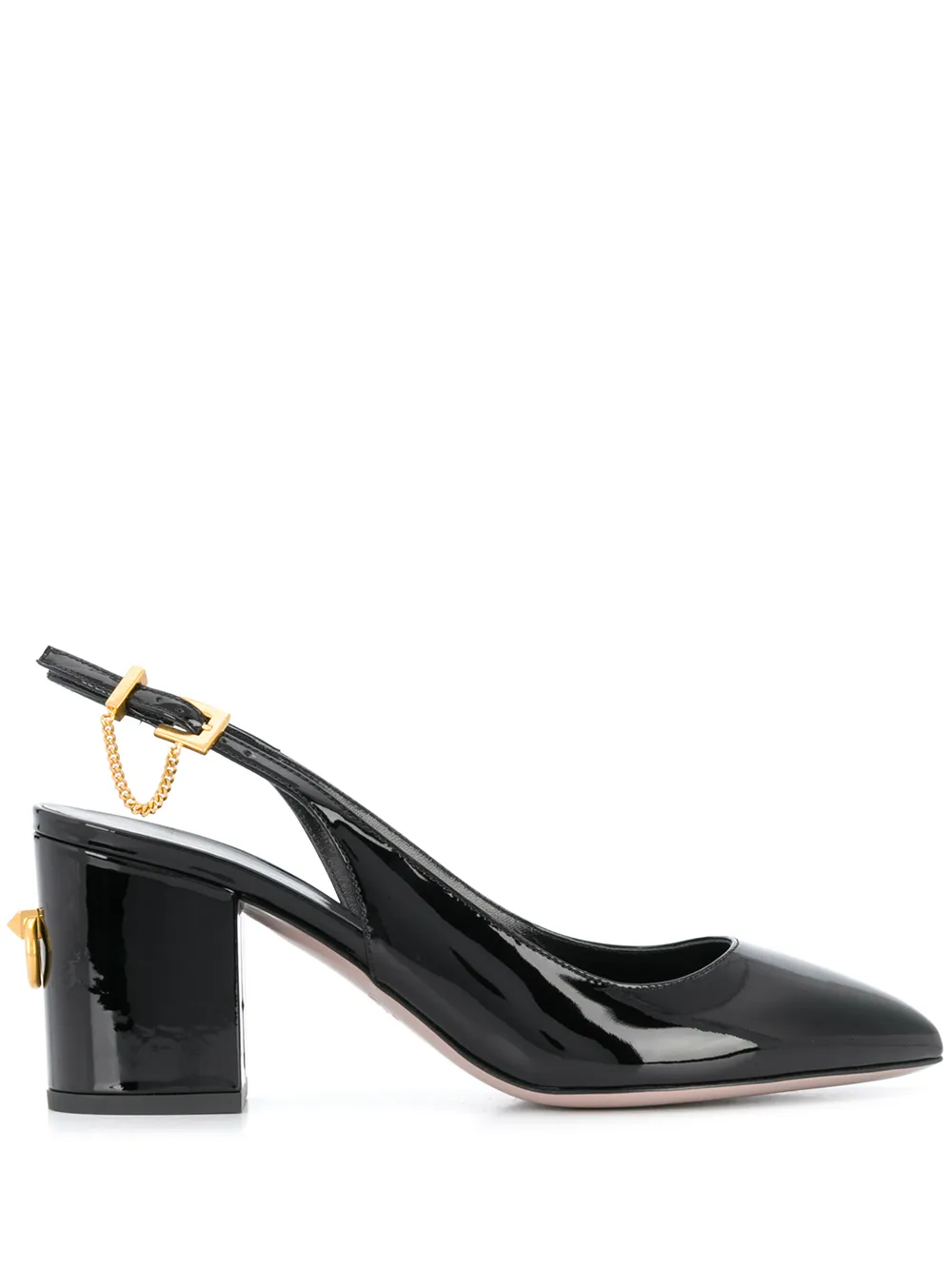 

Valentino Garavani Ringstud slingback pumps - Black