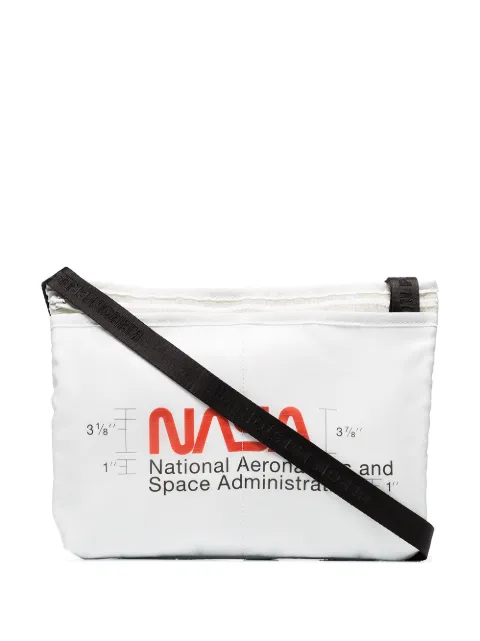 Click to view more detailed imagery on our partner's website Heron Preston White Polyamide Messenger Bag In 0288 White