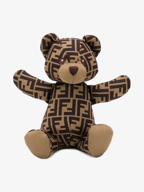 Fendi Kids FF logo teddy bear