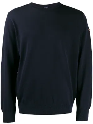 Paul /& Shark Men`s Lambswool Crew Neck Jumper C0P1061 Navy 752