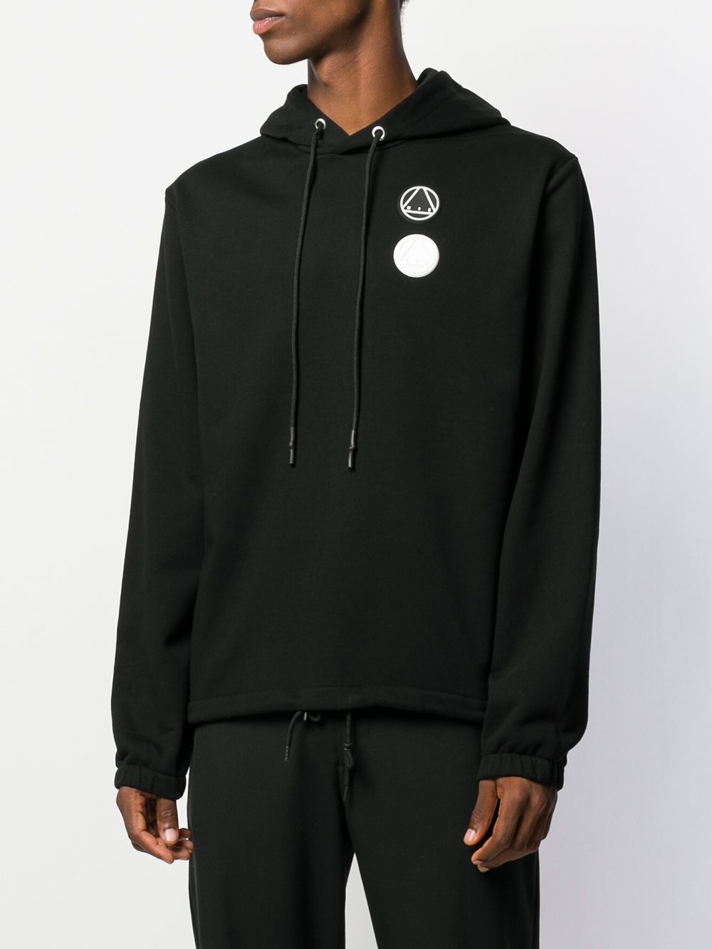 mcq patchwork hoodie