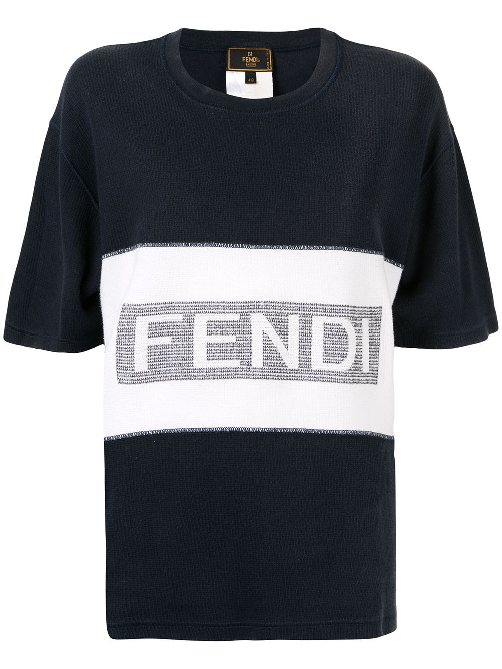 фото Fendi pre-owned футболка с вышитым логотипом