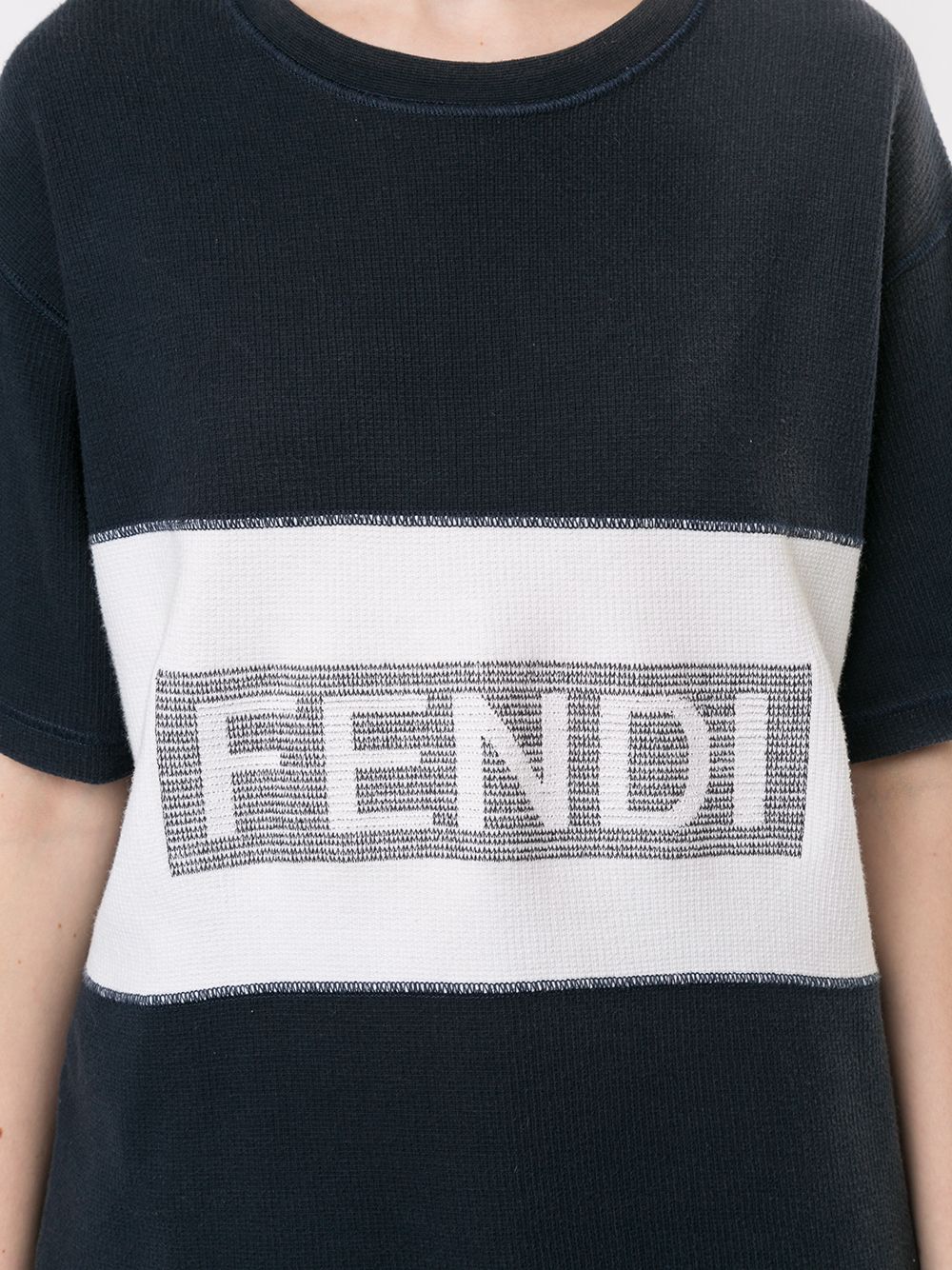 фото Fendi pre-owned футболка с вышитым логотипом