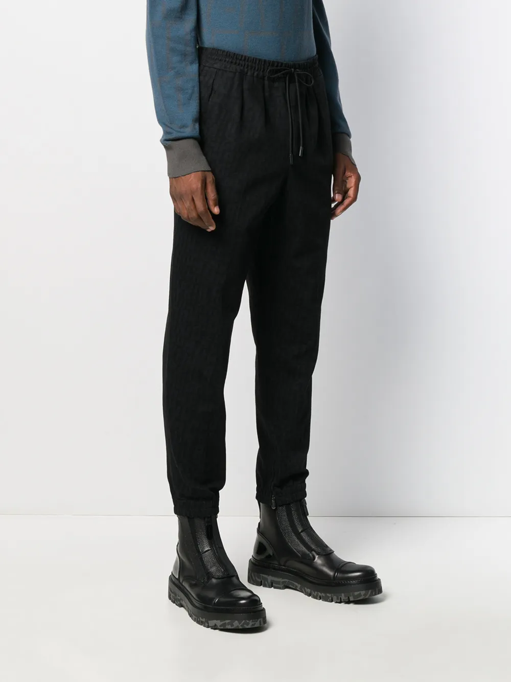 Zegna Jeans met toelopende pijpen Zwart