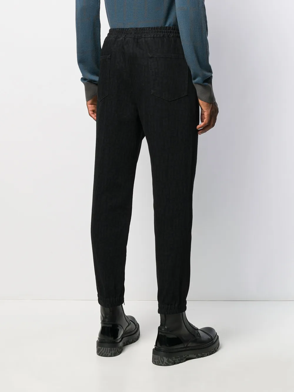 Zegna Jeans met toelopende pijpen Zwart